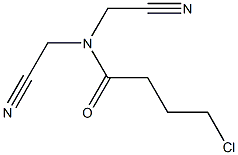 4-chloro-N,N-bis(cyanomethyl)butanamide Struktur