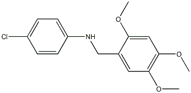 4-chloro-N-[(2,4,5-trimethoxyphenyl)methyl]aniline Struktur