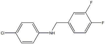 4-chloro-N-[(3,4-difluorophenyl)methyl]aniline Struktur