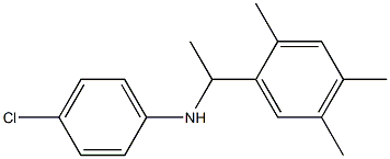 4-chloro-N-[1-(2,4,5-trimethylphenyl)ethyl]aniline Struktur