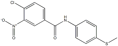 4-chloro-N-[4-(methylsulfanyl)phenyl]-3-nitrobenzamide Struktur