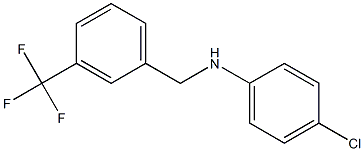 4-chloro-N-{[3-(trifluoromethyl)phenyl]methyl}aniline Struktur