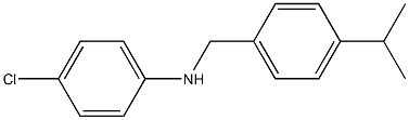 4-chloro-N-{[4-(propan-2-yl)phenyl]methyl}aniline Struktur