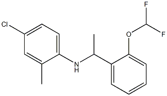 4-chloro-N-{1-[2-(difluoromethoxy)phenyl]ethyl}-2-methylaniline Struktur