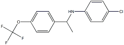 4-chloro-N-{1-[4-(trifluoromethoxy)phenyl]ethyl}aniline Struktur