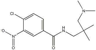 4-chloro-N-{2-[(dimethylamino)methyl]-2-methylpropyl}-3-nitrobenzamide Struktur