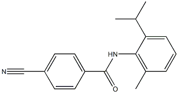 4-cyano-N-(2-isopropyl-6-methylphenyl)benzamide Struktur