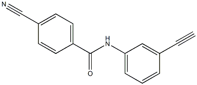 4-cyano-N-(3-ethynylphenyl)benzamide Struktur