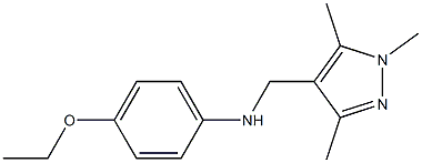 4-ethoxy-N-[(1,3,5-trimethyl-1H-pyrazol-4-yl)methyl]aniline Struktur