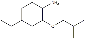 4-ethyl-2-(2-methylpropoxy)cyclohexan-1-amine Struktur