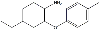 4-ethyl-2-(4-methylphenoxy)cyclohexan-1-amine Struktur