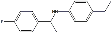 4-ethyl-N-[1-(4-fluorophenyl)ethyl]aniline Struktur