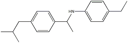 4-ethyl-N-{1-[4-(2-methylpropyl)phenyl]ethyl}aniline Struktur