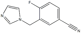 4-fluoro-3-(1H-imidazol-1-ylmethyl)benzonitrile Struktur