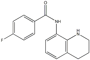 4-fluoro-N-(1,2,3,4-tetrahydroquinolin-8-yl)benzamide Struktur