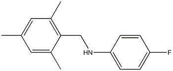 4-fluoro-N-[(2,4,6-trimethylphenyl)methyl]aniline Struktur