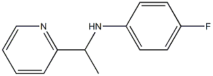 4-fluoro-N-[1-(pyridin-2-yl)ethyl]aniline Struktur