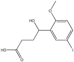 4-hydroxy-4-(5-iodo-2-methoxyphenyl)butanoic acid Struktur