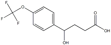 4-hydroxy-4-[4-(trifluoromethoxy)phenyl]butanoic acid Struktur