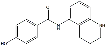 4-hydroxy-N-(1,2,3,4-tetrahydroquinolin-5-yl)benzamide Struktur