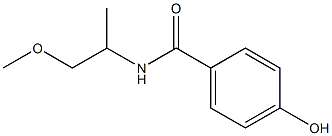 4-hydroxy-N-(1-methoxypropan-2-yl)benzamide Struktur