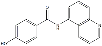 4-hydroxy-N-(quinolin-5-yl)benzamide Struktur