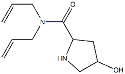 4-hydroxy-N,N-bis(prop-2-en-1-yl)pyrrolidine-2-carboxamide Struktur