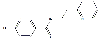 4-hydroxy-N-[2-(pyridin-2-yl)ethyl]benzamide Struktur