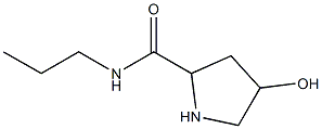 4-hydroxy-N-propylpyrrolidine-2-carboxamide Struktur