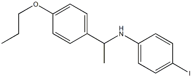 4-iodo-N-[1-(4-propoxyphenyl)ethyl]aniline Struktur