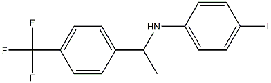 4-iodo-N-{1-[4-(trifluoromethyl)phenyl]ethyl}aniline Struktur