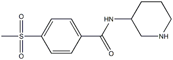 4-methanesulfonyl-N-(piperidin-3-yl)benzamide Struktur