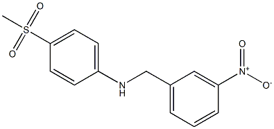 4-methanesulfonyl-N-[(3-nitrophenyl)methyl]aniline Struktur