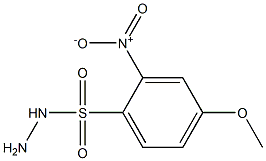 4-methoxy-2-nitrobenzene-1-sulfonohydrazide Struktur