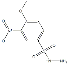 4-methoxy-3-nitrobenzene-1-sulfonohydrazide Struktur