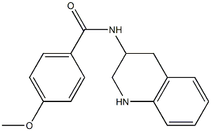 4-methoxy-N-(1,2,3,4-tetrahydroquinolin-3-yl)benzamide Struktur