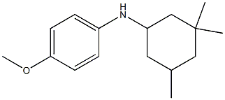 4-methoxy-N-(3,3,5-trimethylcyclohexyl)aniline Struktur