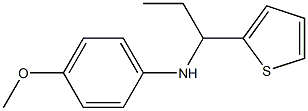 4-methoxy-N-[1-(thiophen-2-yl)propyl]aniline Struktur