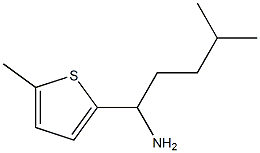 4-methyl-1-(5-methylthiophen-2-yl)pentan-1-amine Struktur