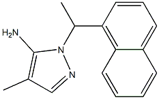 4-methyl-1-[1-(naphthalen-1-yl)ethyl]-1H-pyrazol-5-amine Struktur