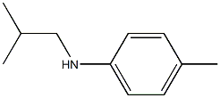 4-methyl-N-(2-methylpropyl)aniline Struktur