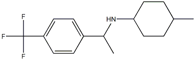 4-methyl-N-{1-[4-(trifluoromethyl)phenyl]ethyl}cyclohexan-1-amine Struktur