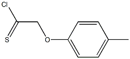 4-methylphenoxymethanecarbothioyl chloride Struktur