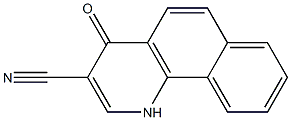 4-oxo-1,4-dihydrobenzo[h]quinoline-3-carbonitrile Struktur