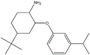 4-tert-butyl-2-[3-(propan-2-yl)phenoxy]cyclohexan-1-amine Struktur