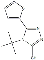 4-tert-butyl-5-(thiophen-2-yl)-4H-1,2,4-triazole-3-thiol Struktur