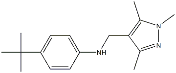 4-tert-butyl-N-[(1,3,5-trimethyl-1H-pyrazol-4-yl)methyl]aniline Struktur