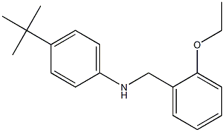 4-tert-butyl-N-[(2-ethoxyphenyl)methyl]aniline Struktur