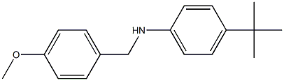 4-tert-butyl-N-[(4-methoxyphenyl)methyl]aniline Struktur