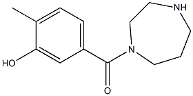 5-(1,4-diazepan-1-ylcarbonyl)-2-methylphenol Struktur